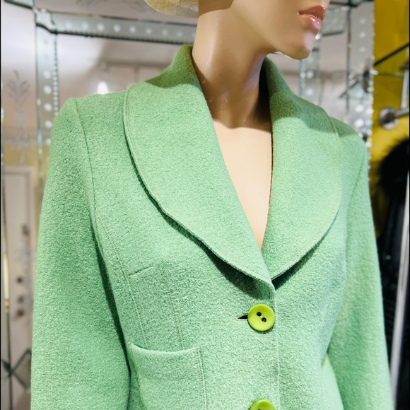 BIANCA Jacket Size 8 long Sleeves 100% fleece wool - Picture 3 of 16